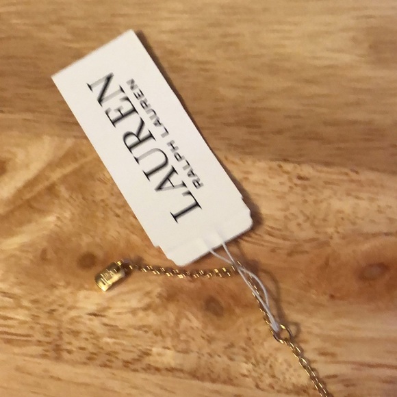 Lauren Ralph Lauren Gold Tone Triple Layer Briolette Stone Collar Necklace NWT - Picture 4 of 16